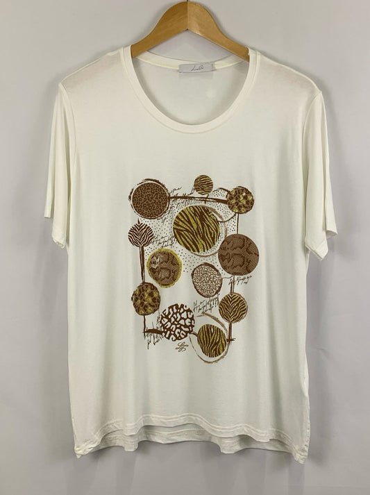 T-SHIRT STAMPA VISCOSA ELASTICIZZATA ART. 6535+